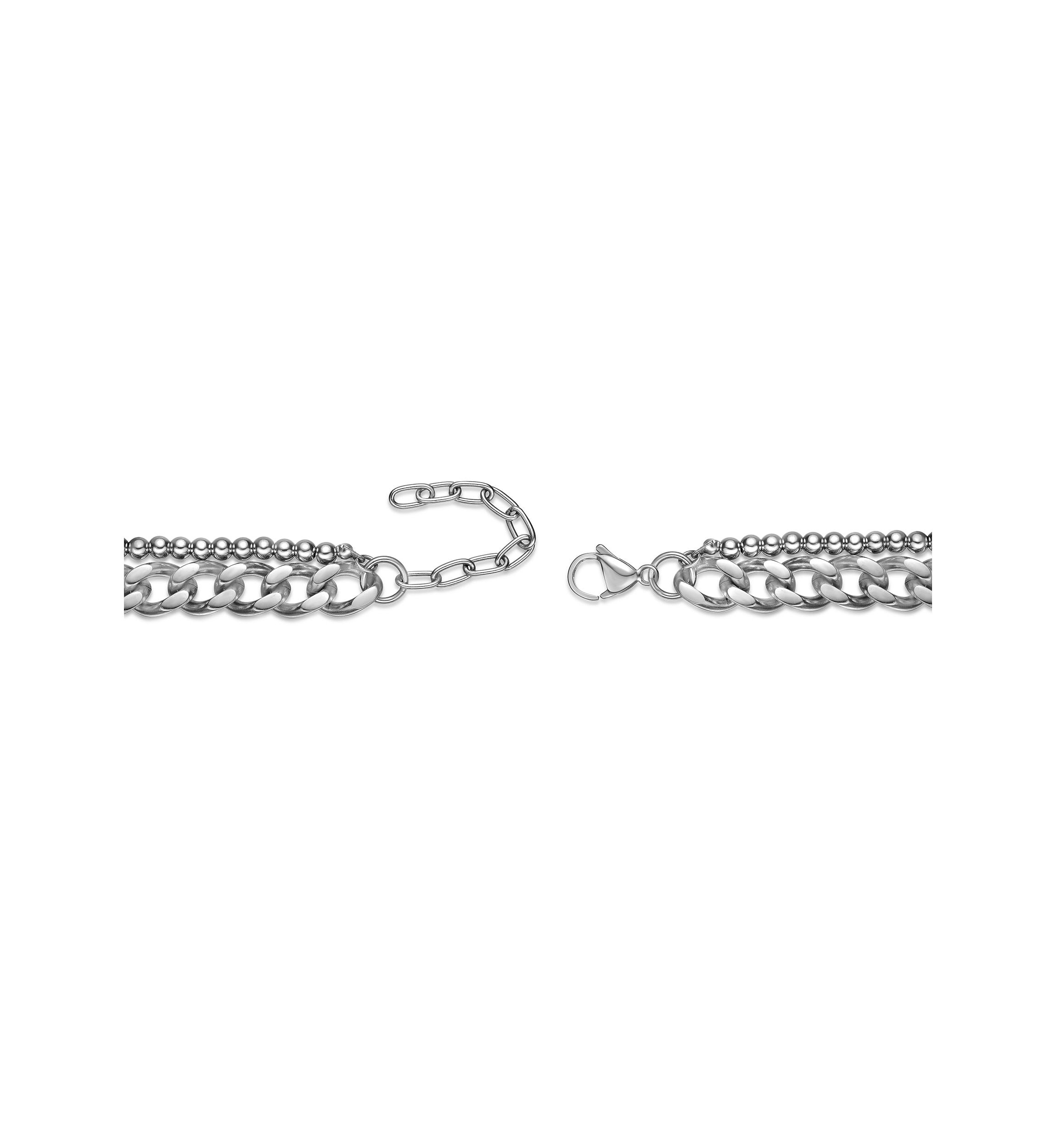 Stainless Steel Necklace with Fresh Water Pearls, 24"