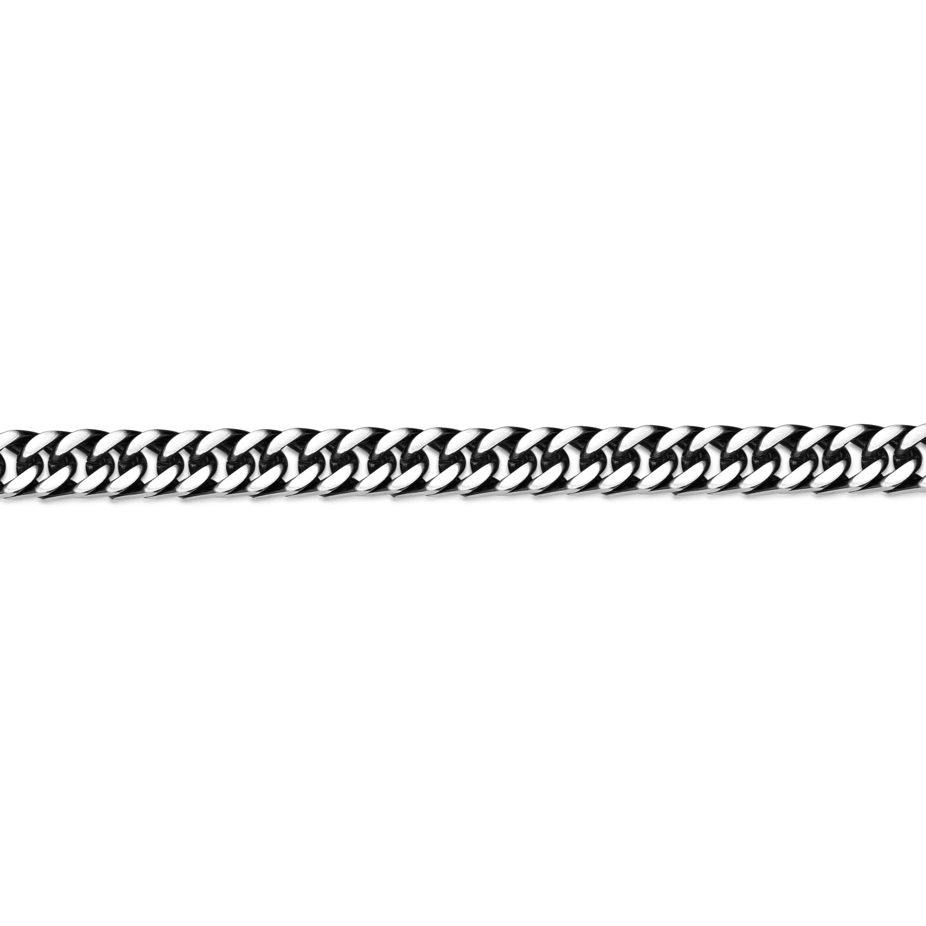 Black Ion-Plated Stainless Steel Curb Chain Bracelet