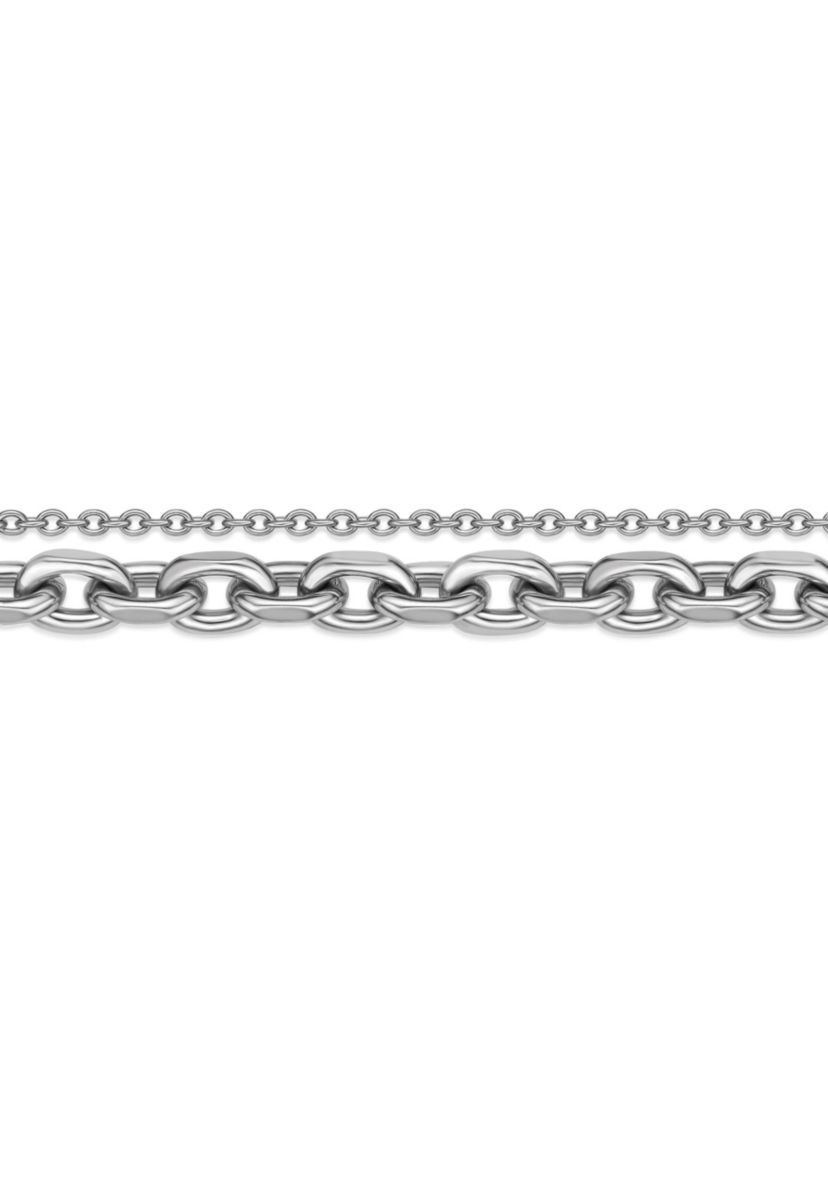 Stainless Steel Layered Chain Necklace
