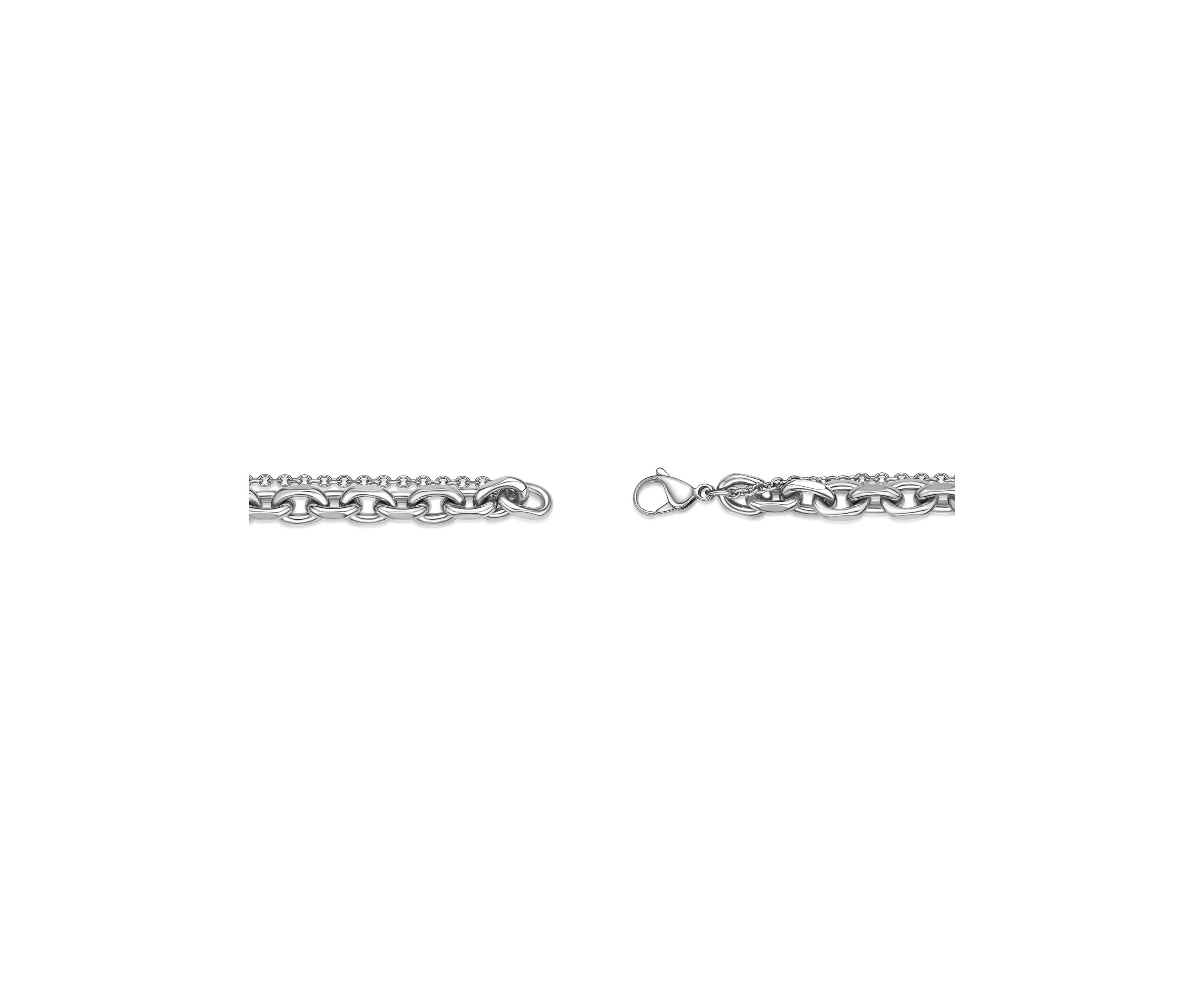 Stainless Steel Layered Chain Necklace