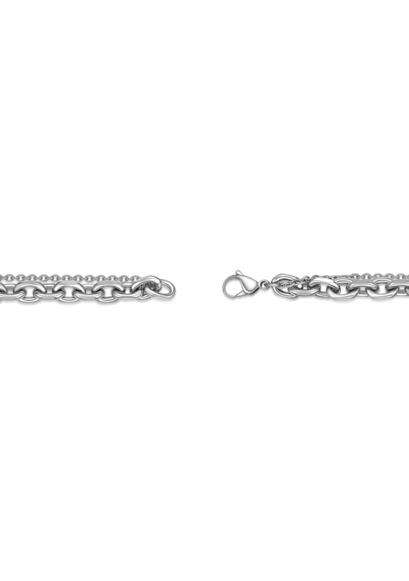 Stainless Steel Layered Chain Necklace