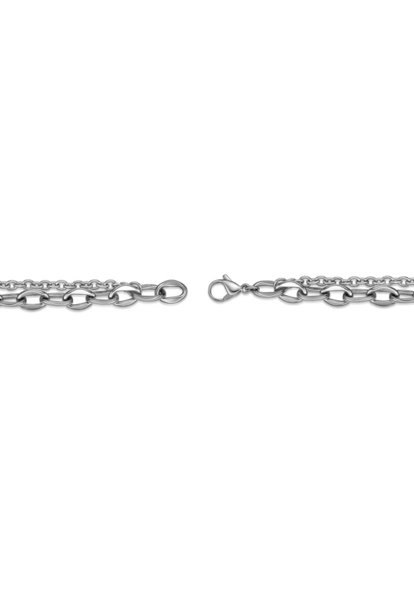 Stainless Steel Layered Chain Necklace