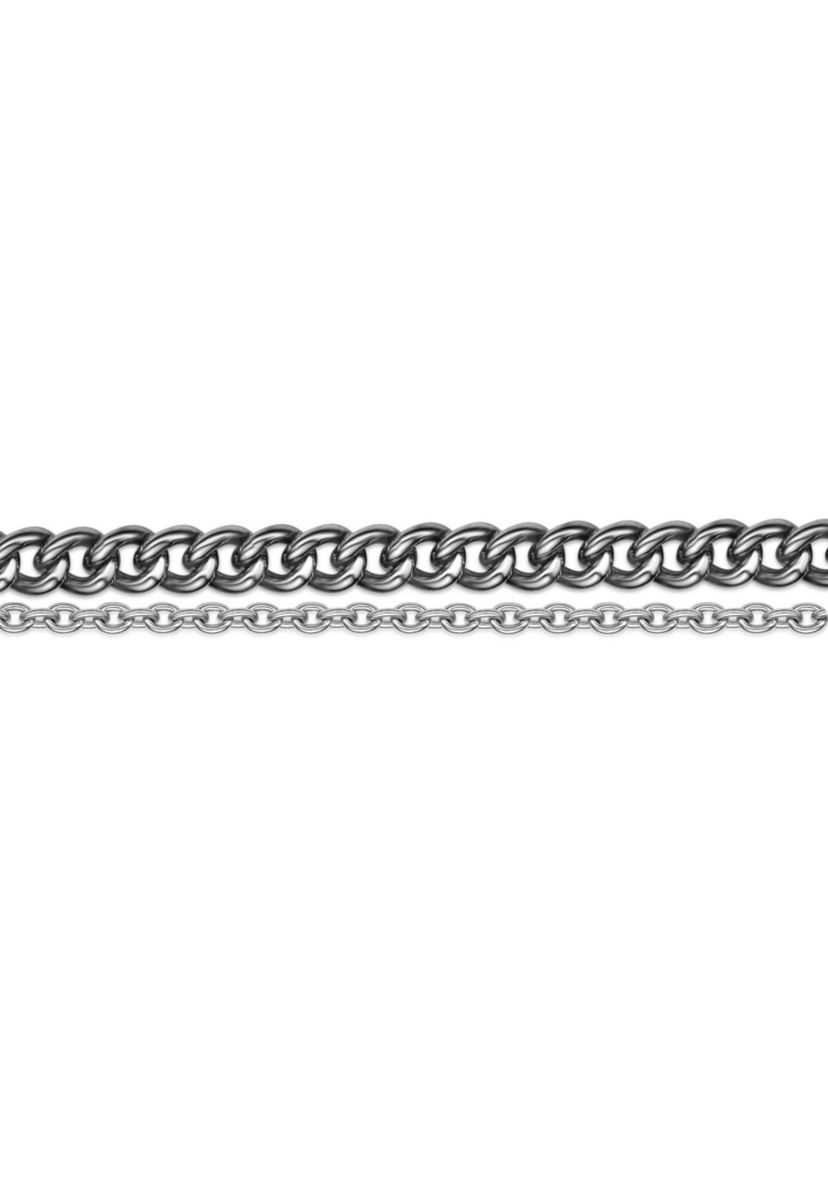 Stainless Steel Layered Chain Necklace