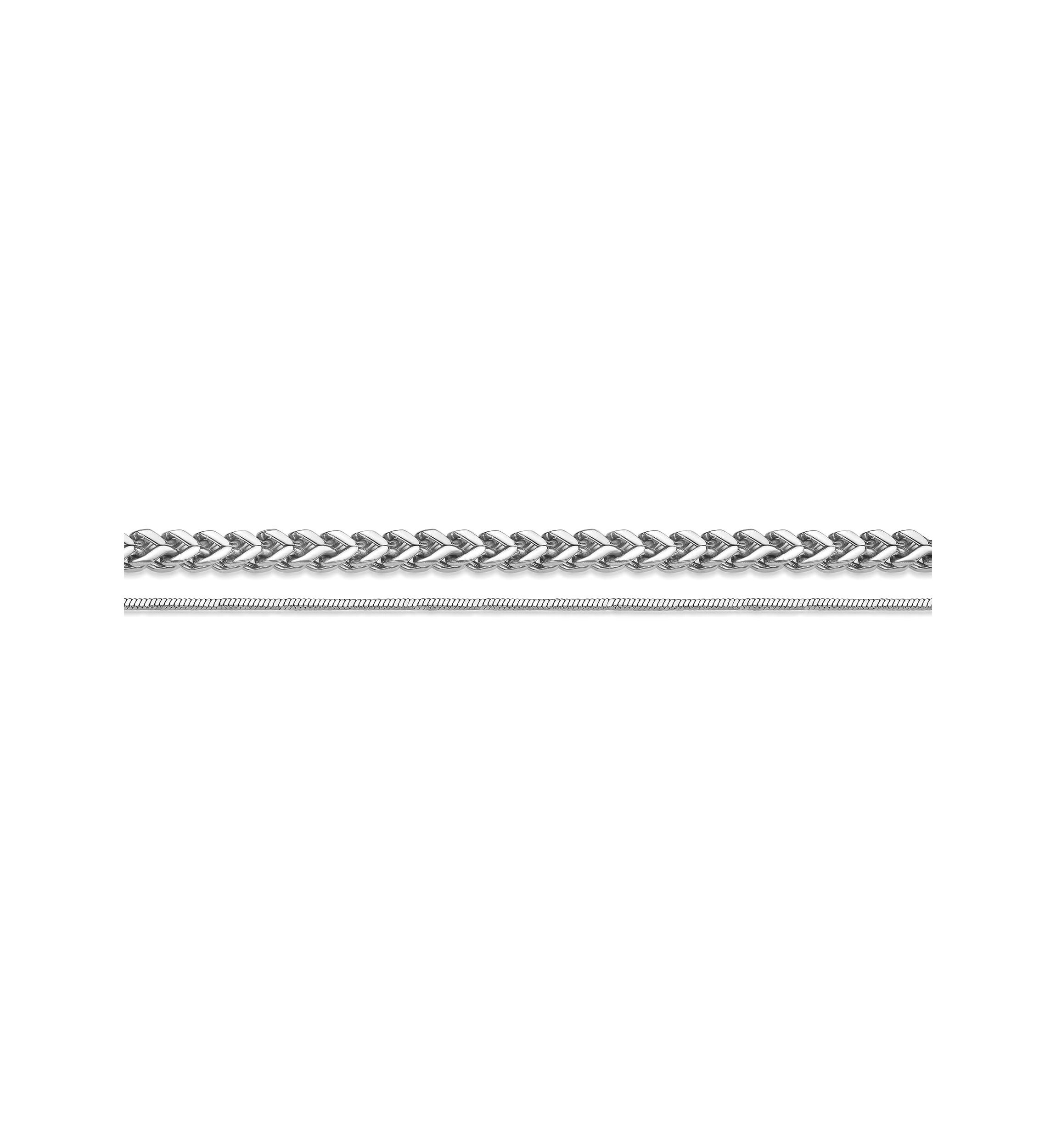 Stainless Steel Layered Chain Necklace