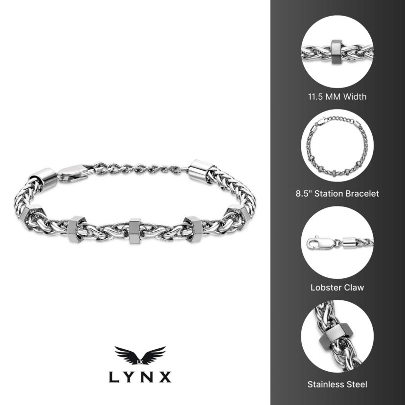 Stainless Steel Wheat Chain Bracelet