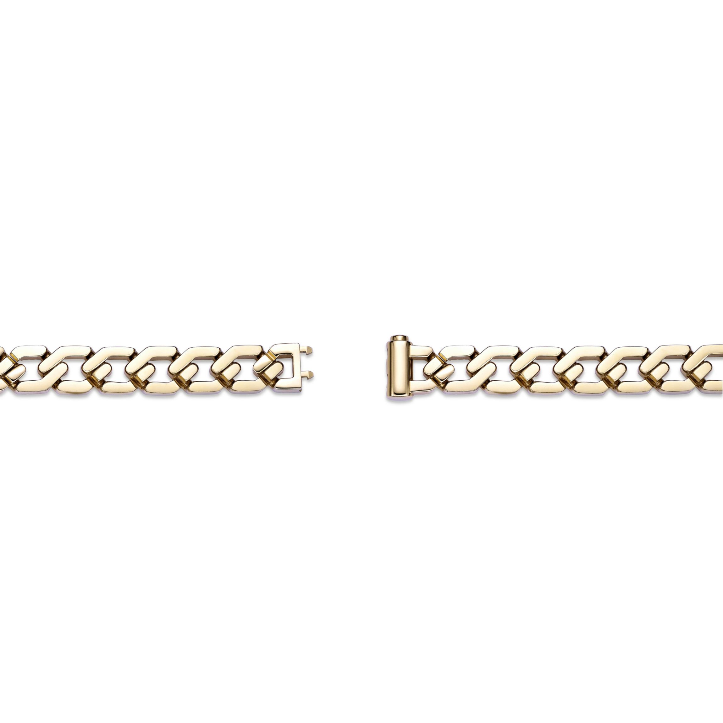 Yellow Ion-Plated Stainless Steel Fancy Link Chain Bracelet