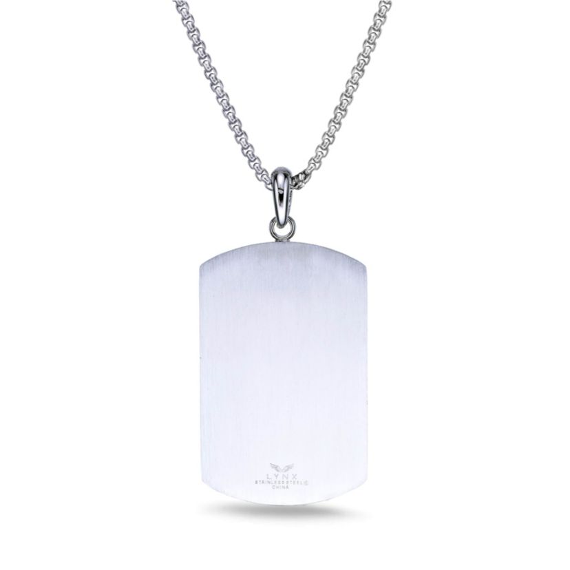 Stainless Steel Dog Tag Pendant Necklace