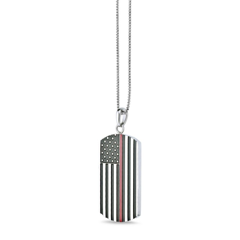 Stainless Steel Dog Tag Pendant Necklace