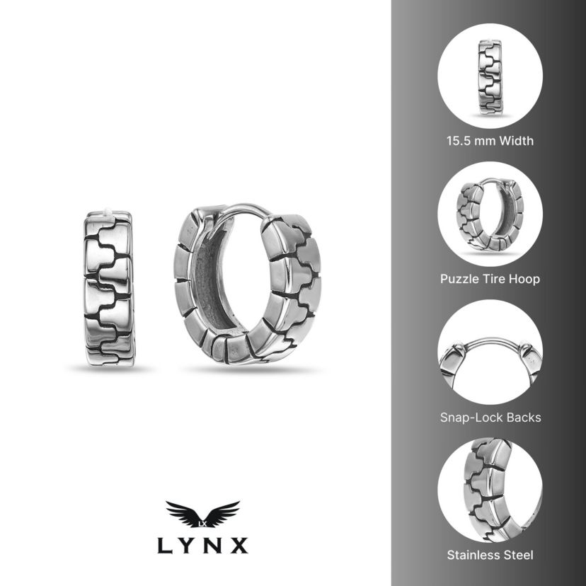 Hoop Earrings in Stainless Steel