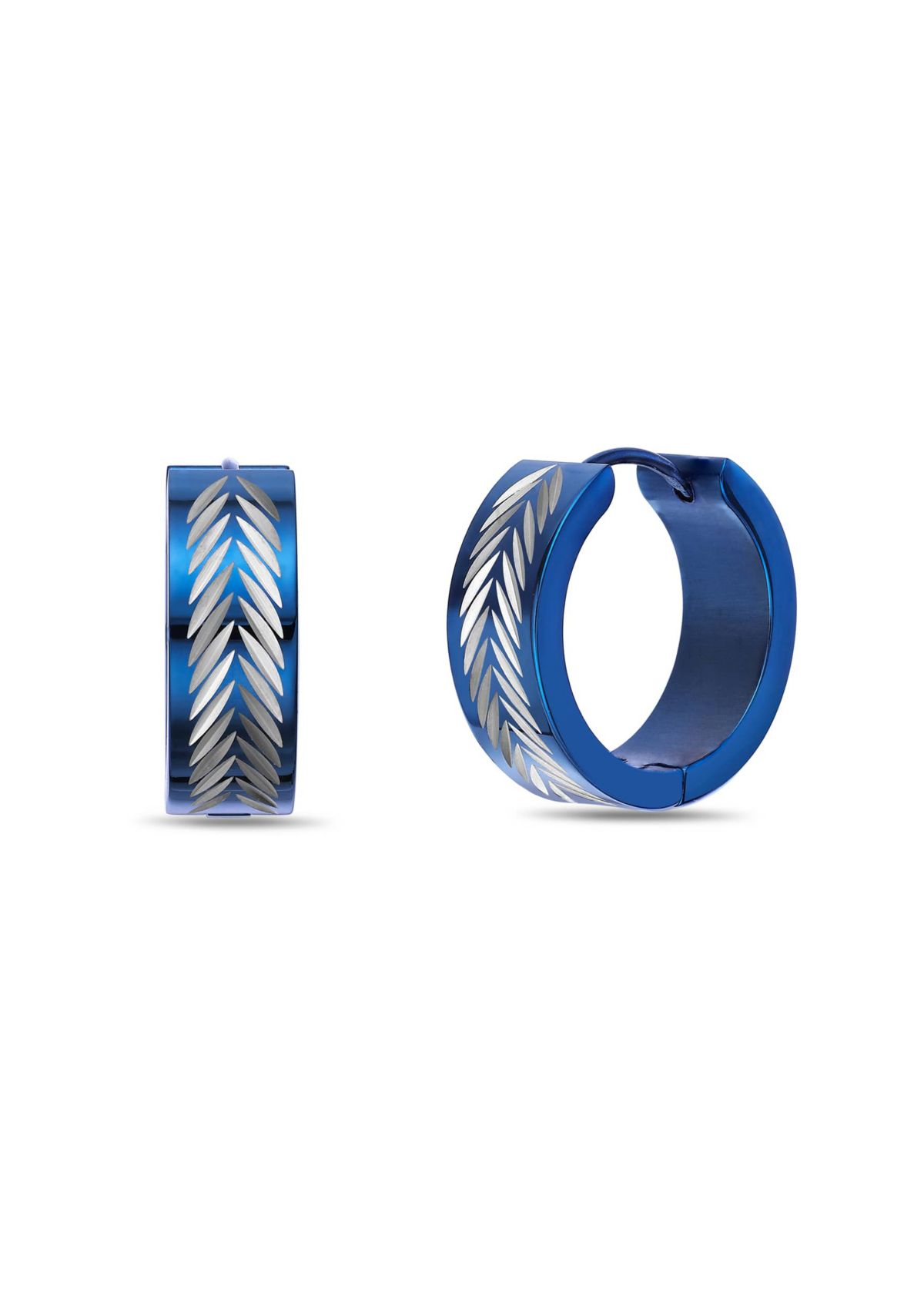 Hoop Earrings in Ion Plated Stainless Steel