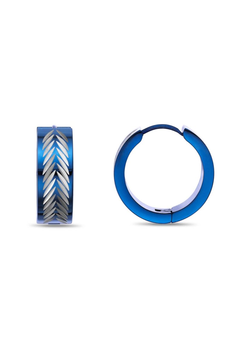 Hoop Earrings in Ion Plated Stainless Steel