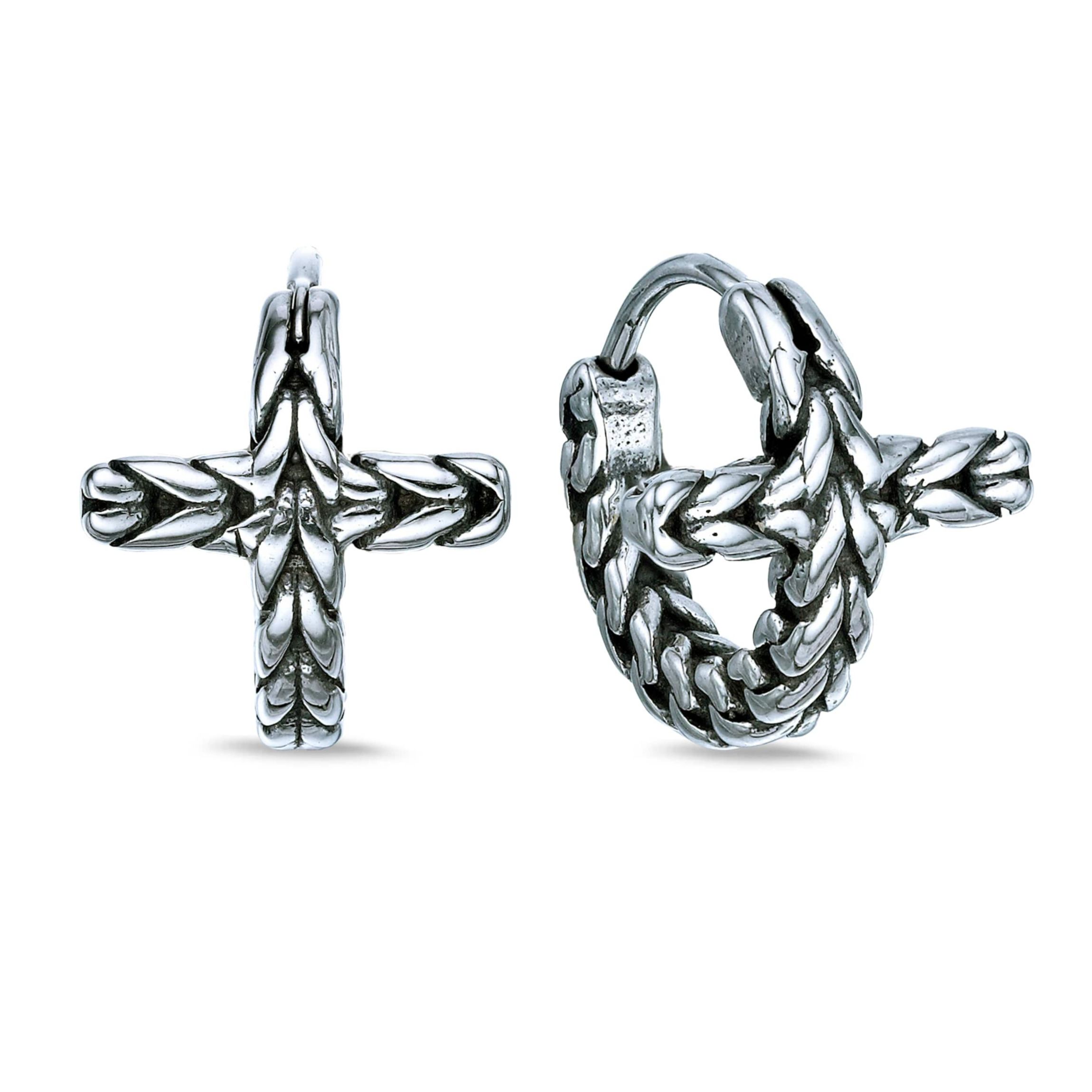 Hoop Earrings in Ion Plated Stainless Steel