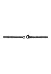 Stainless Steel 3.5 Millimeter Round Box Chain Necklace with Black Ion Plating, 22 Inch