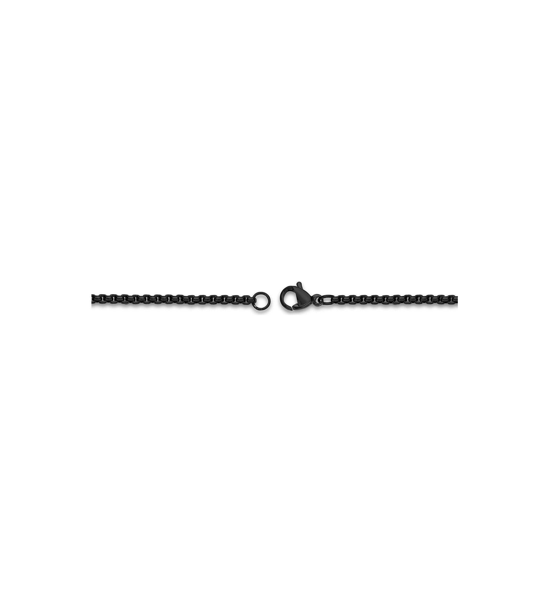 Stainelss Steel 3.5MM Round Box Chain Necklace with Goldtone Ion Plating, 18" Length