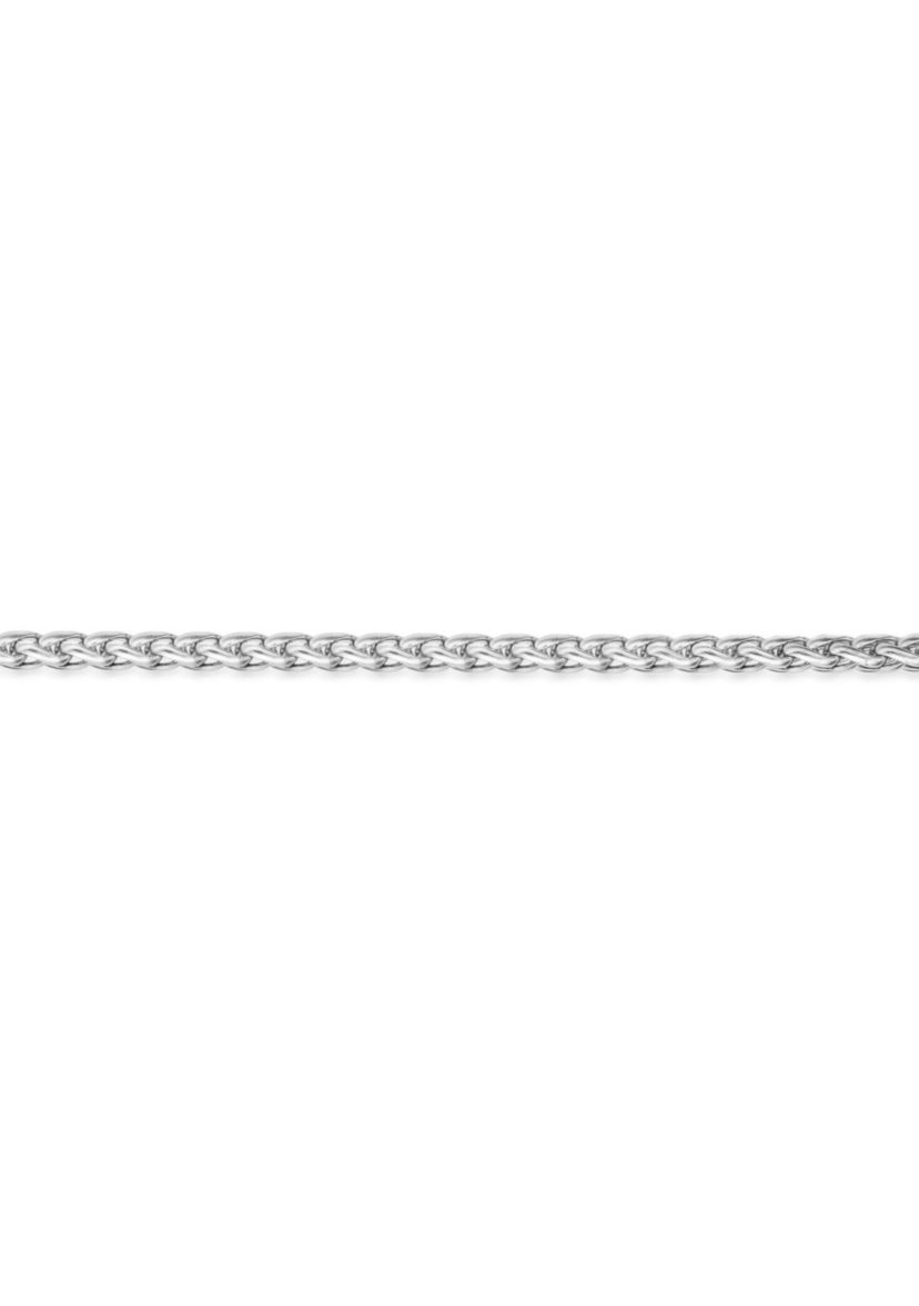 Stainless Steel 4MM Wheat Chain Necklace, 22" Length