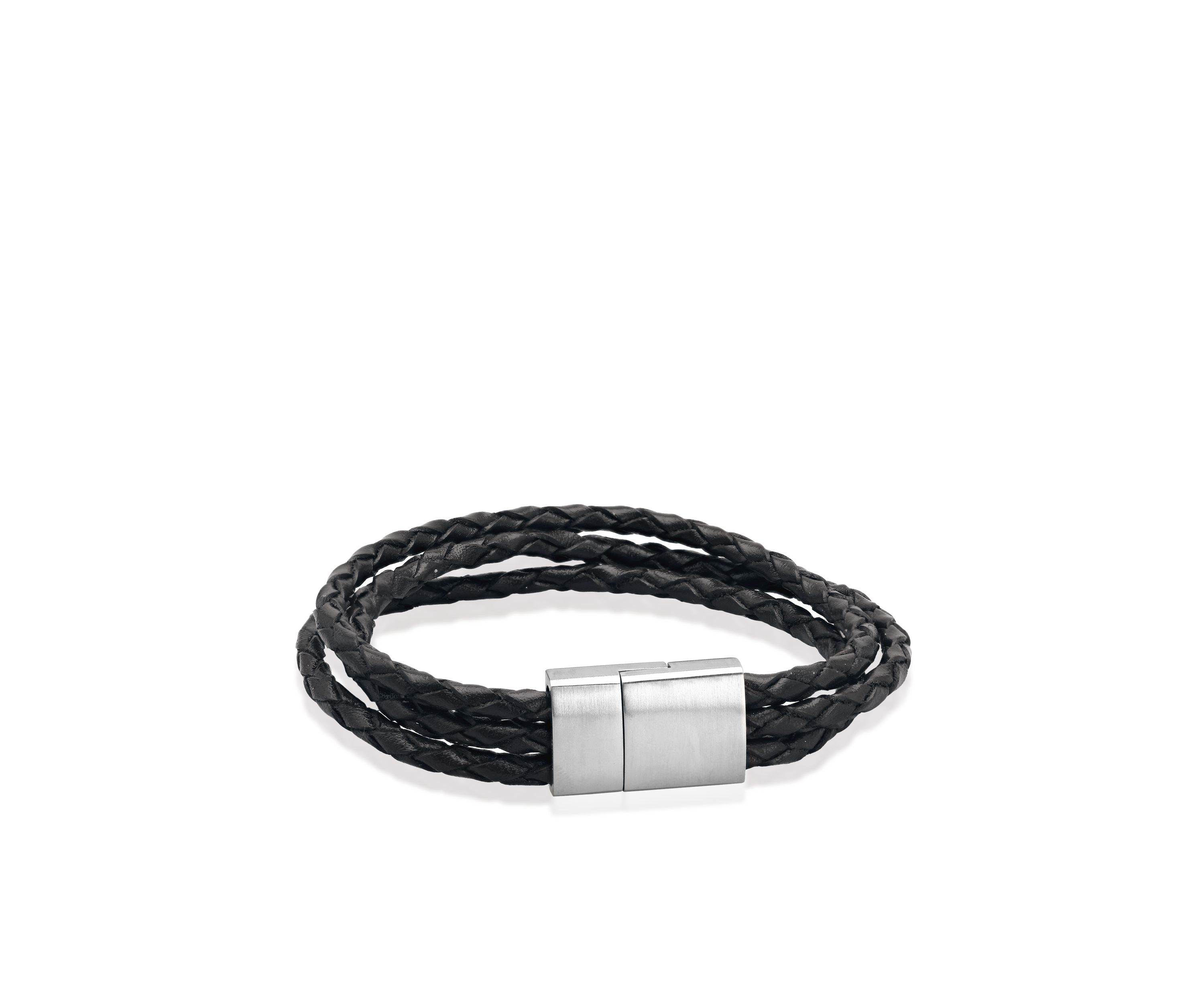 Mens Braided Leather Bracelet