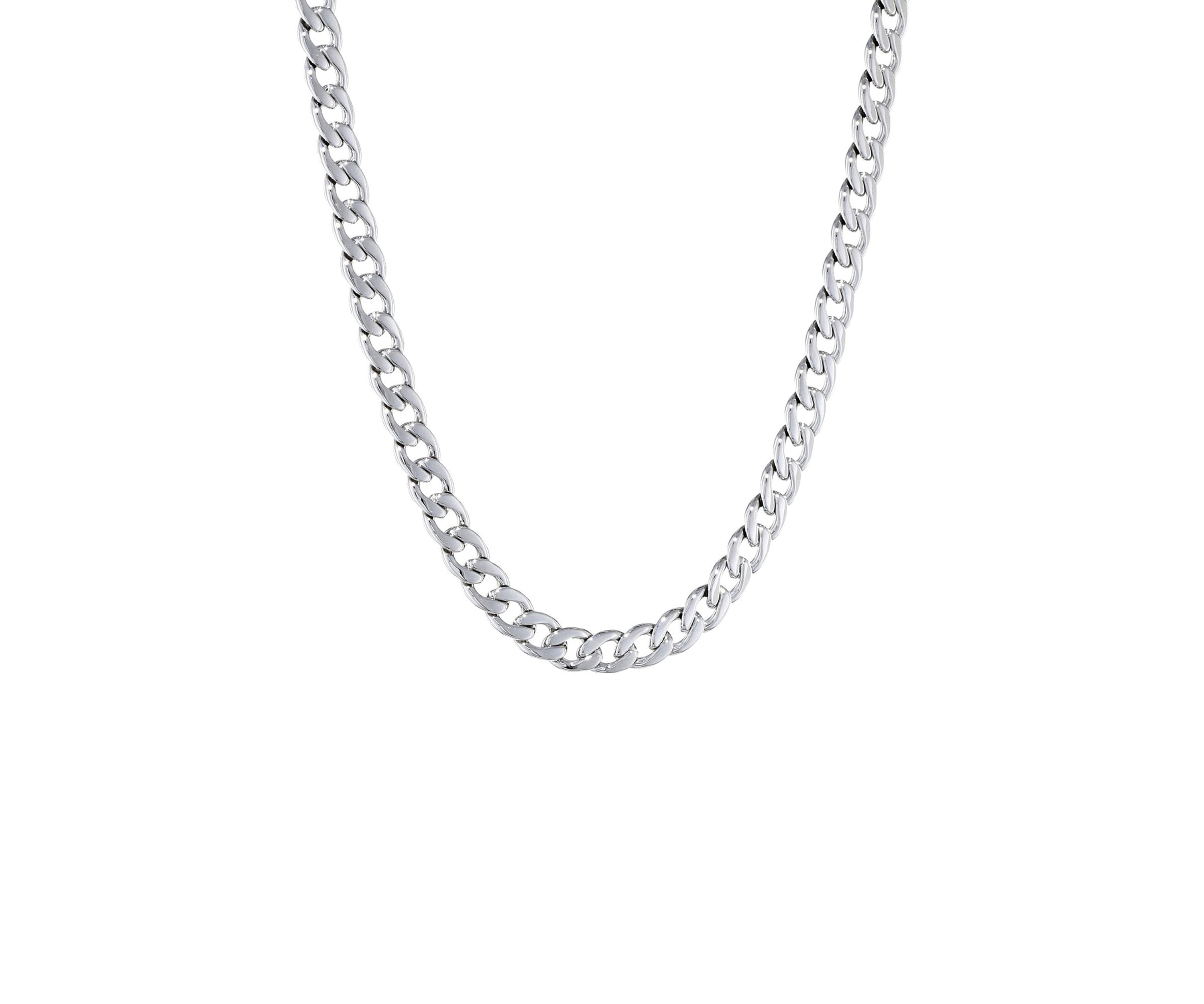 Stainless Steel 7.5 Millimeter Rolo Chain Necklace, 22 Inch
