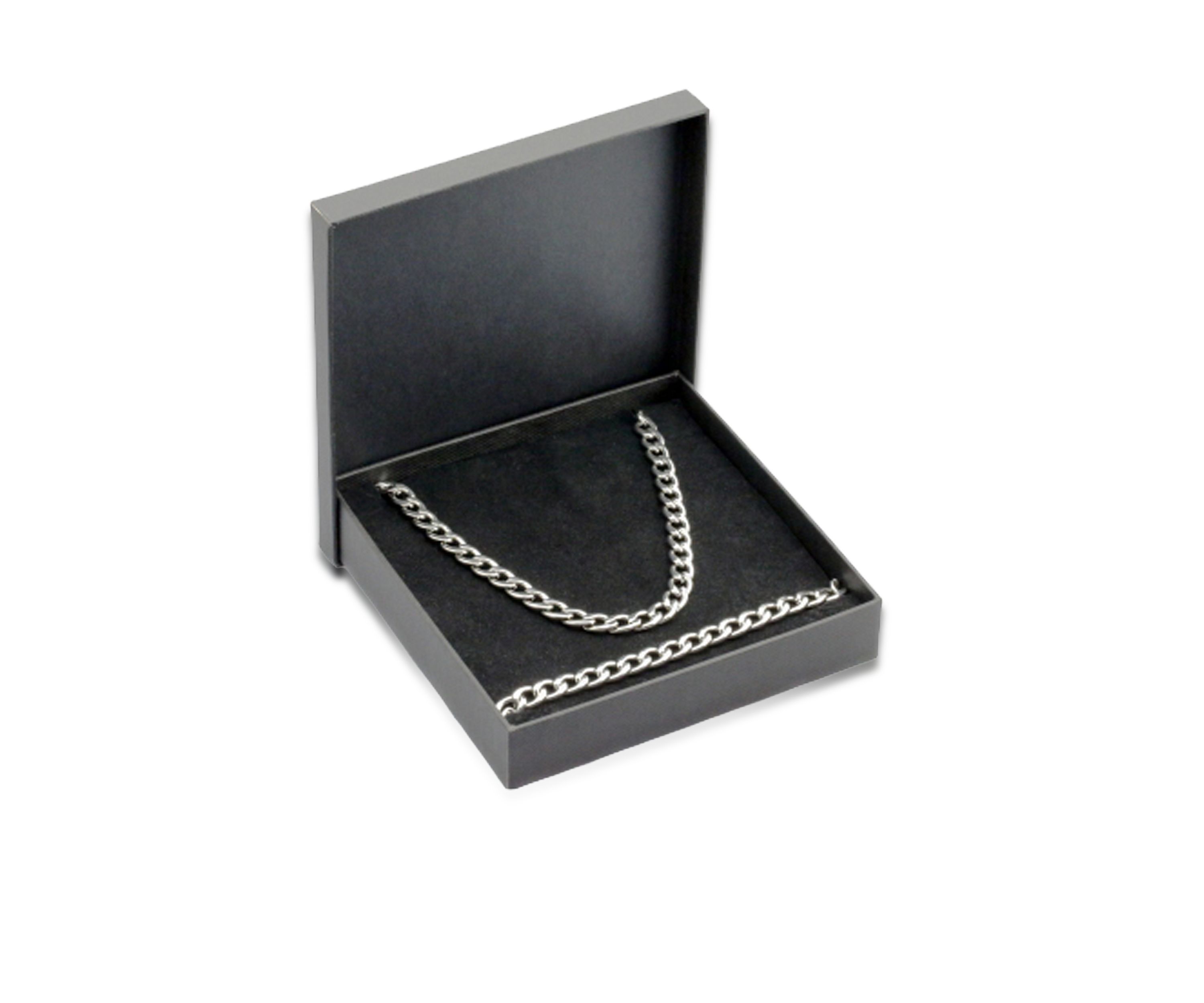 Mens Stainless Steel Necklace and Bracelet Set