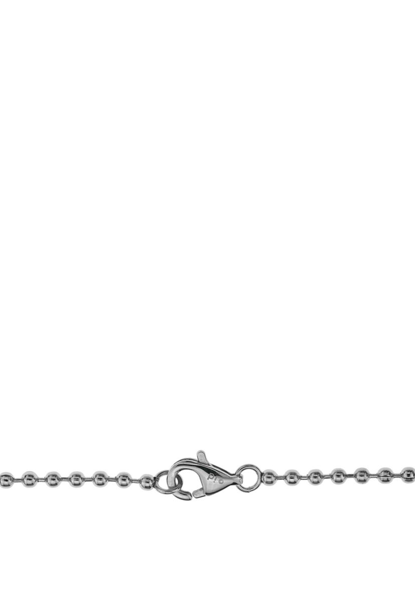 Mens Stainless Steel Cross Pendant with .02 cttw Diamond Accent