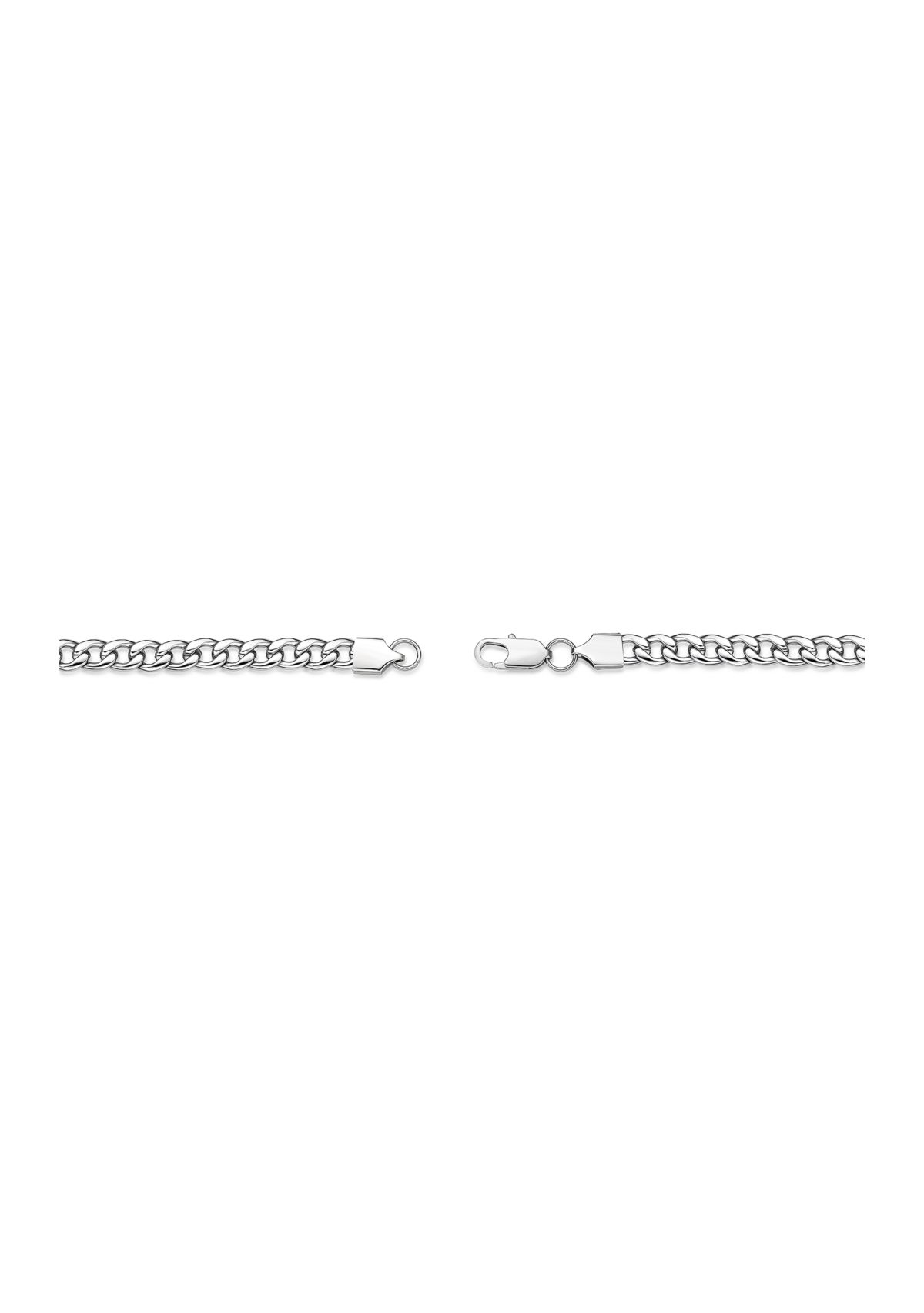 Stainless Steel 7.5mm Curb Chain Necklace, 30"