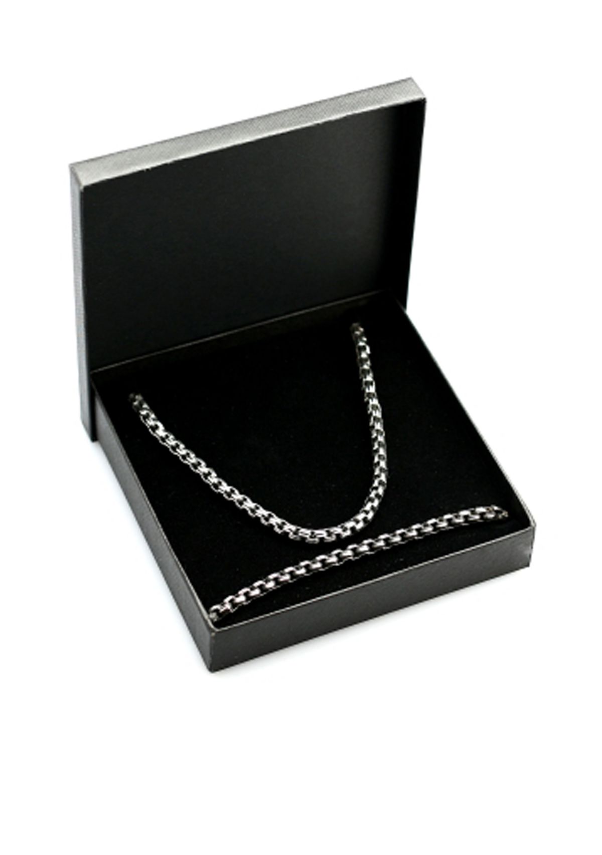 Mens Stainless Steel Necklace and Bracelet Set