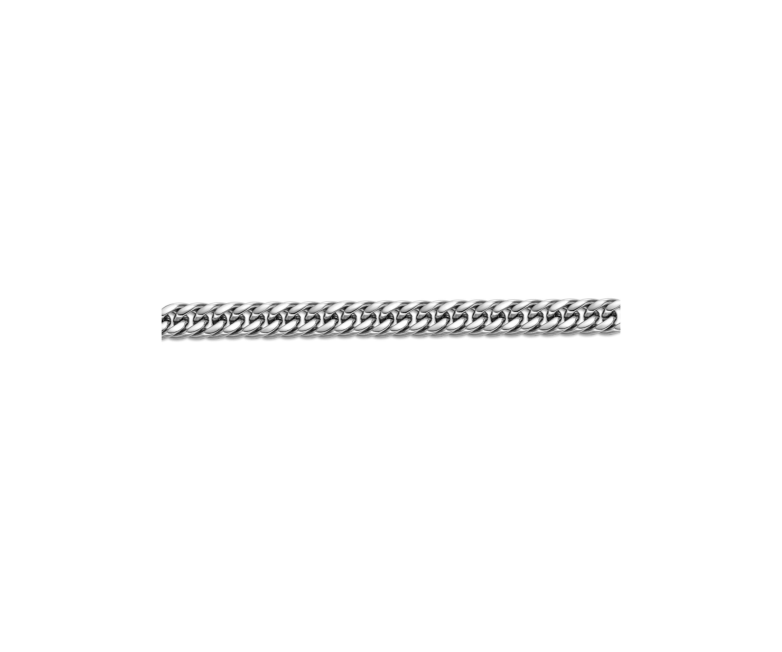Stainless Steel 9MM Curb Chain Necklace, 24" Length