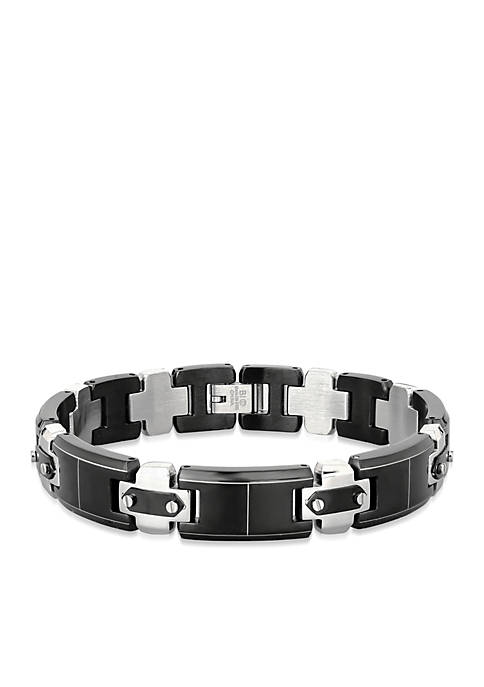 Belk & Co. Mens Stainless Steel Bracelet With