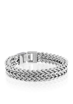 Men's Stainless Steel Double Strand Bracelet