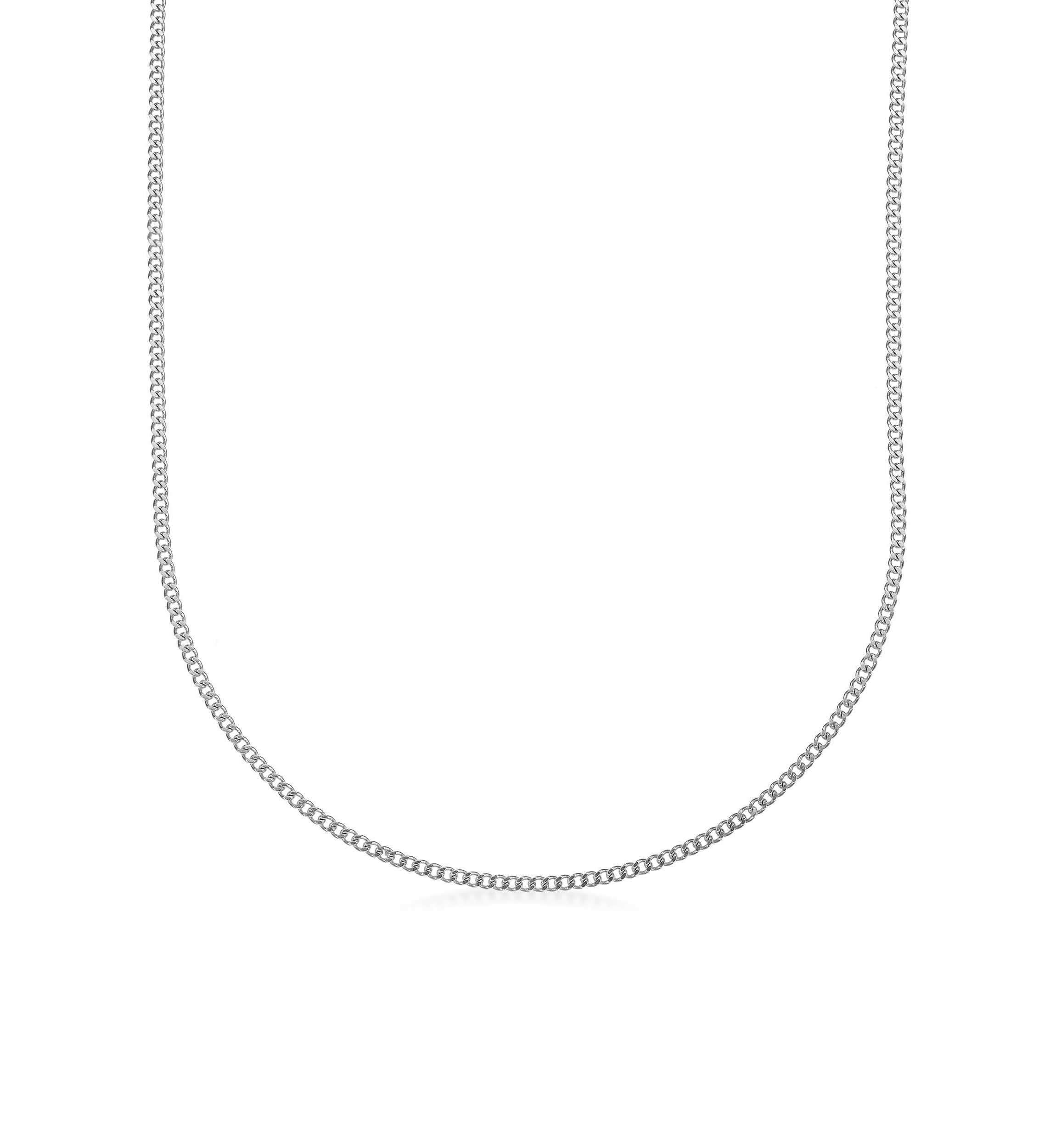 Stainless Steel 2MM Curb Chain Necklace, 20" Length