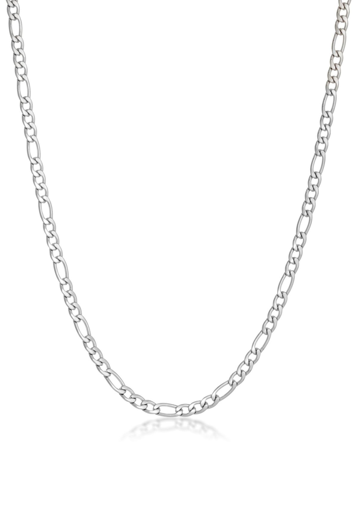 Stainless Steel 3MM Figaro Chain Necklace, 22" Length