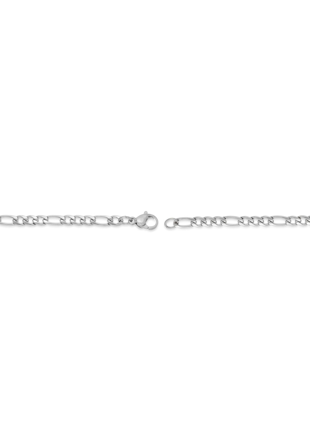Stainless Steel 3MM Figaro Chain Necklace, 22" Length