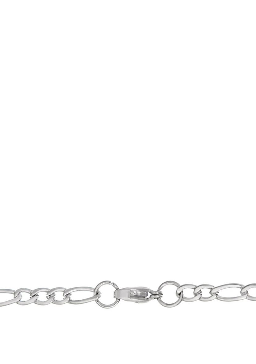 Stainless Steel 3mm Figaro Chain Necklace, 24"