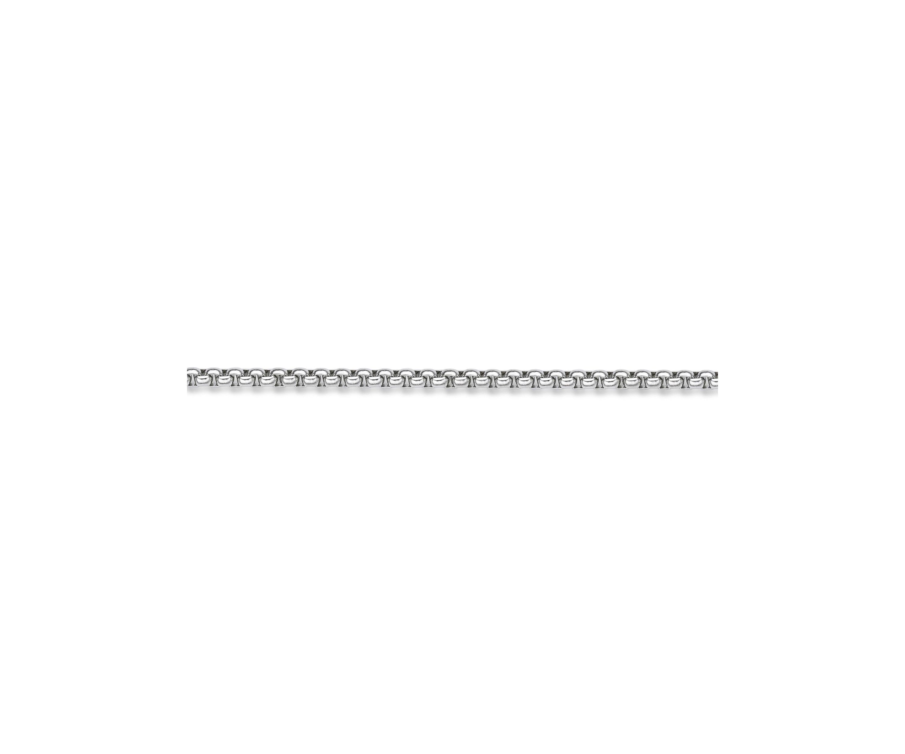 Stainless Steel 4MM Round Box Chain Necklace, 20" Length