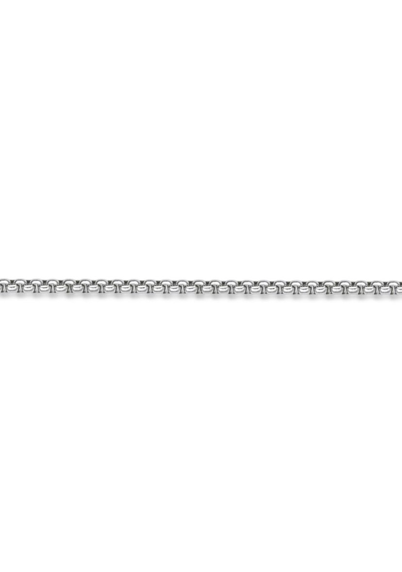 Stainless Steel 4MM Round Box Chain Necklace, 20" Length