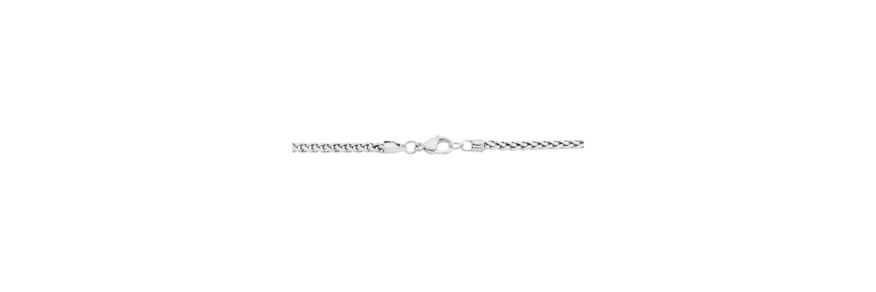 Stainless Steel 3MM Wheat Chain Necklace, 18” Length