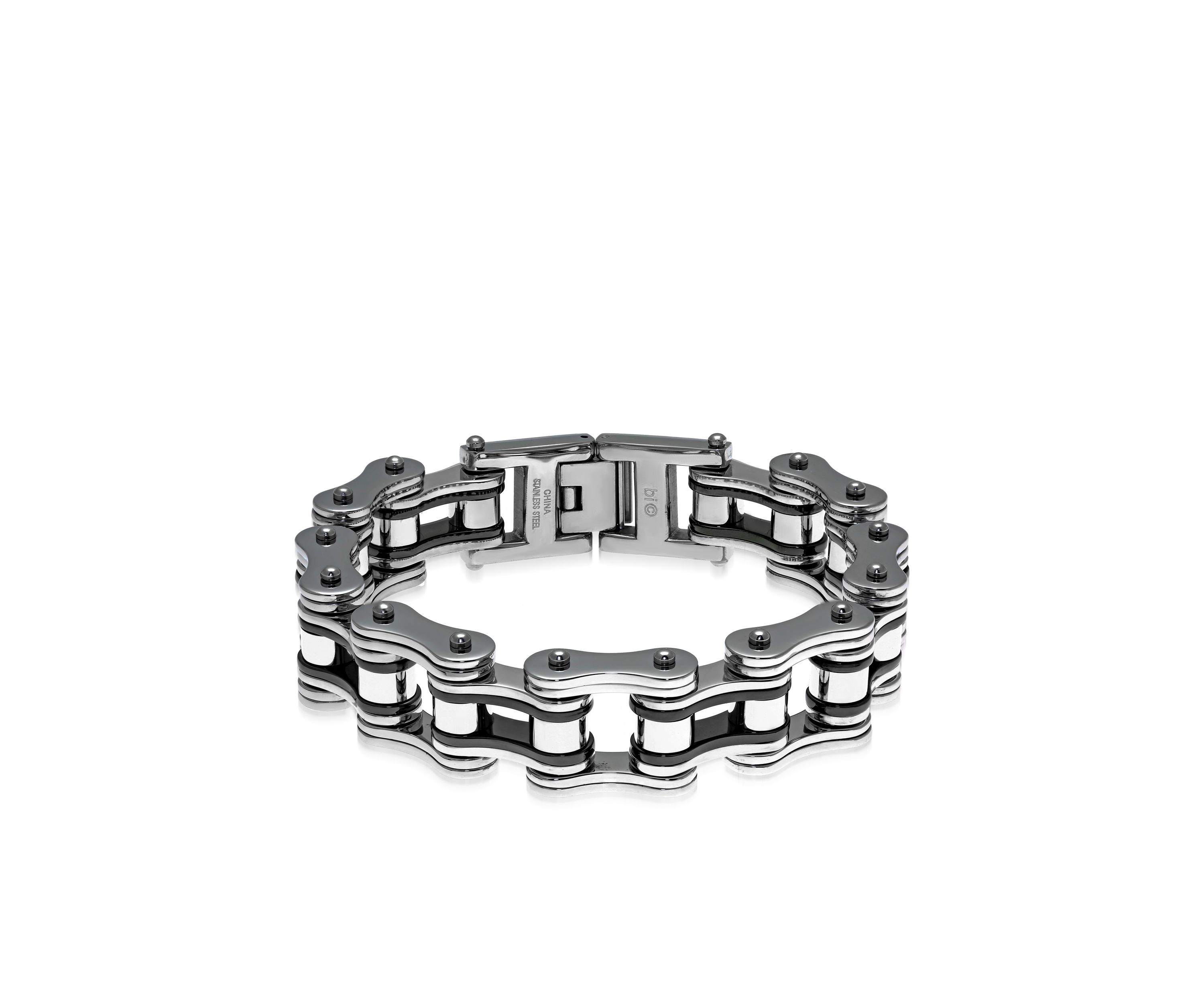Mens Stainless Steel Motorcycle Chain Bracelet