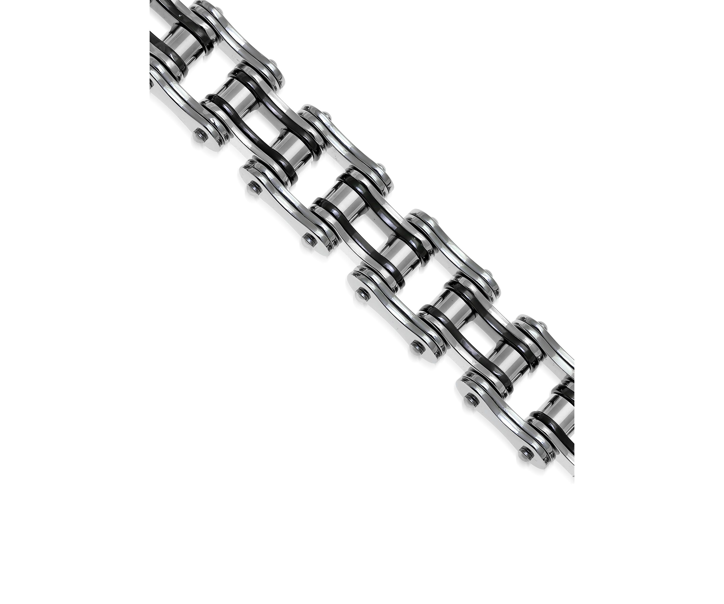 Mens Stainless Steel Motorcycle Chain Bracelet