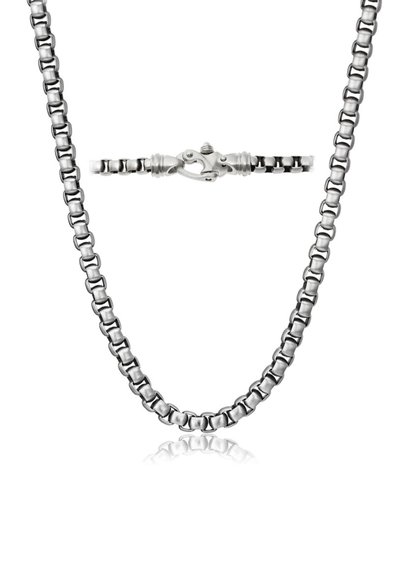 Mens Stainless Steel Link Necklace
