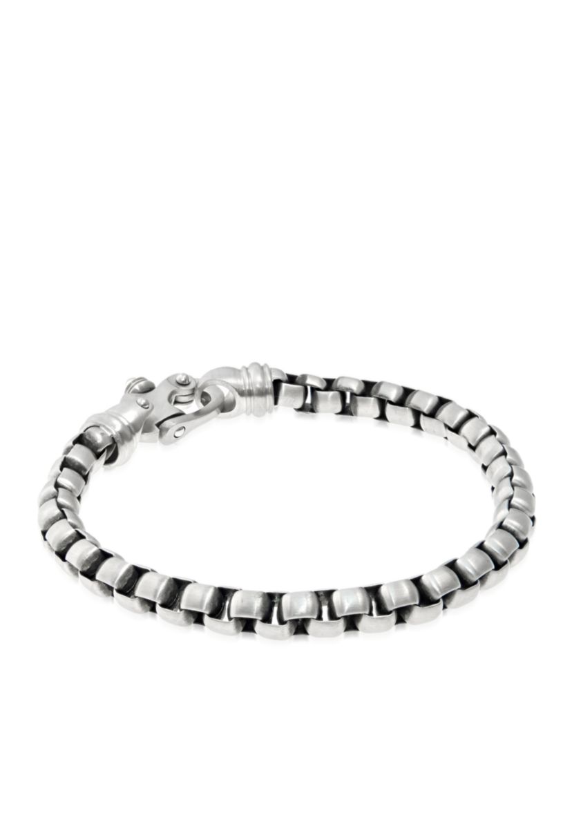 Mens Stainless Steel Bracelet with Satin Finish