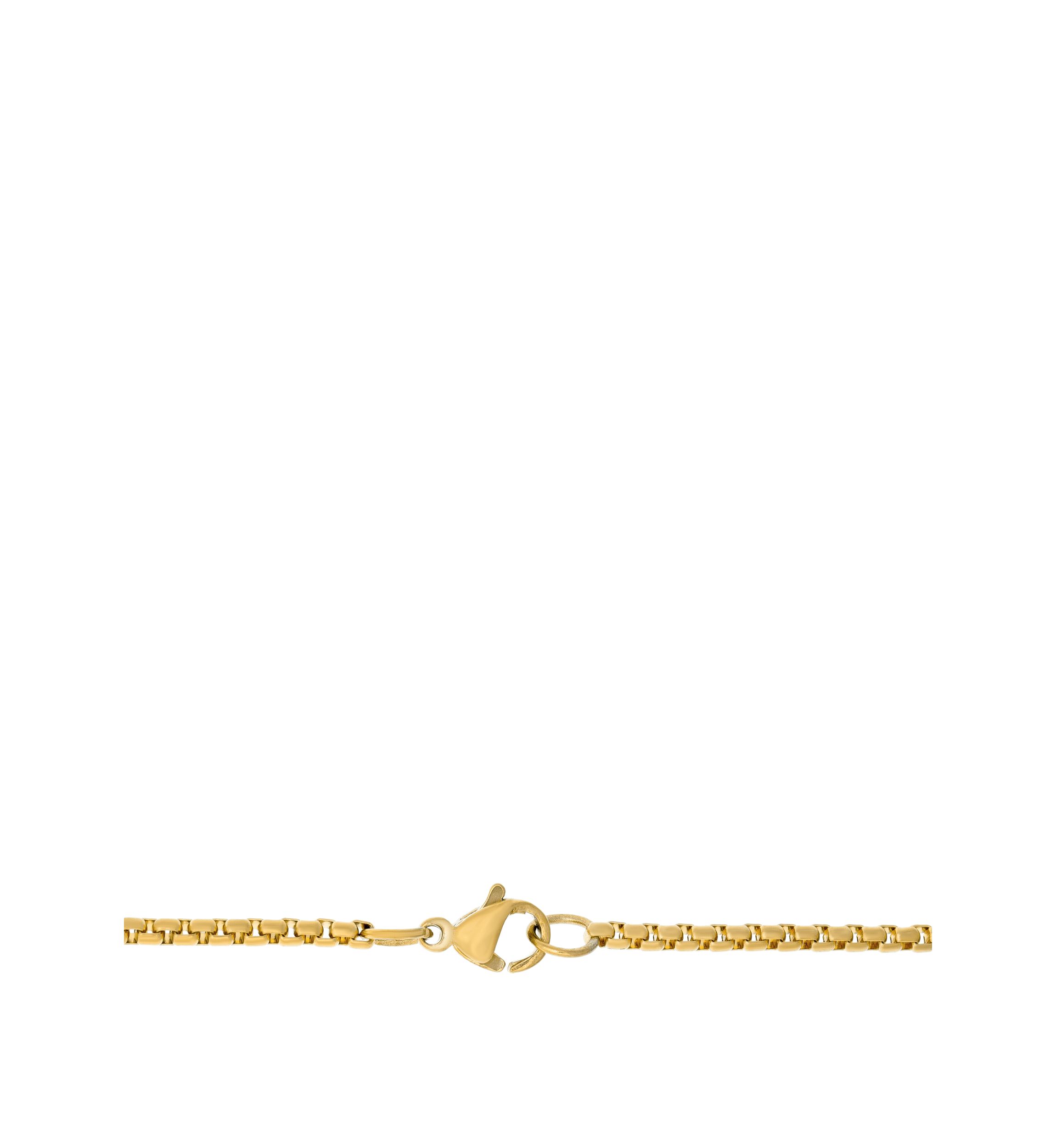 Stainless Steel Cross Pendant with Gold Tone Ion Plating