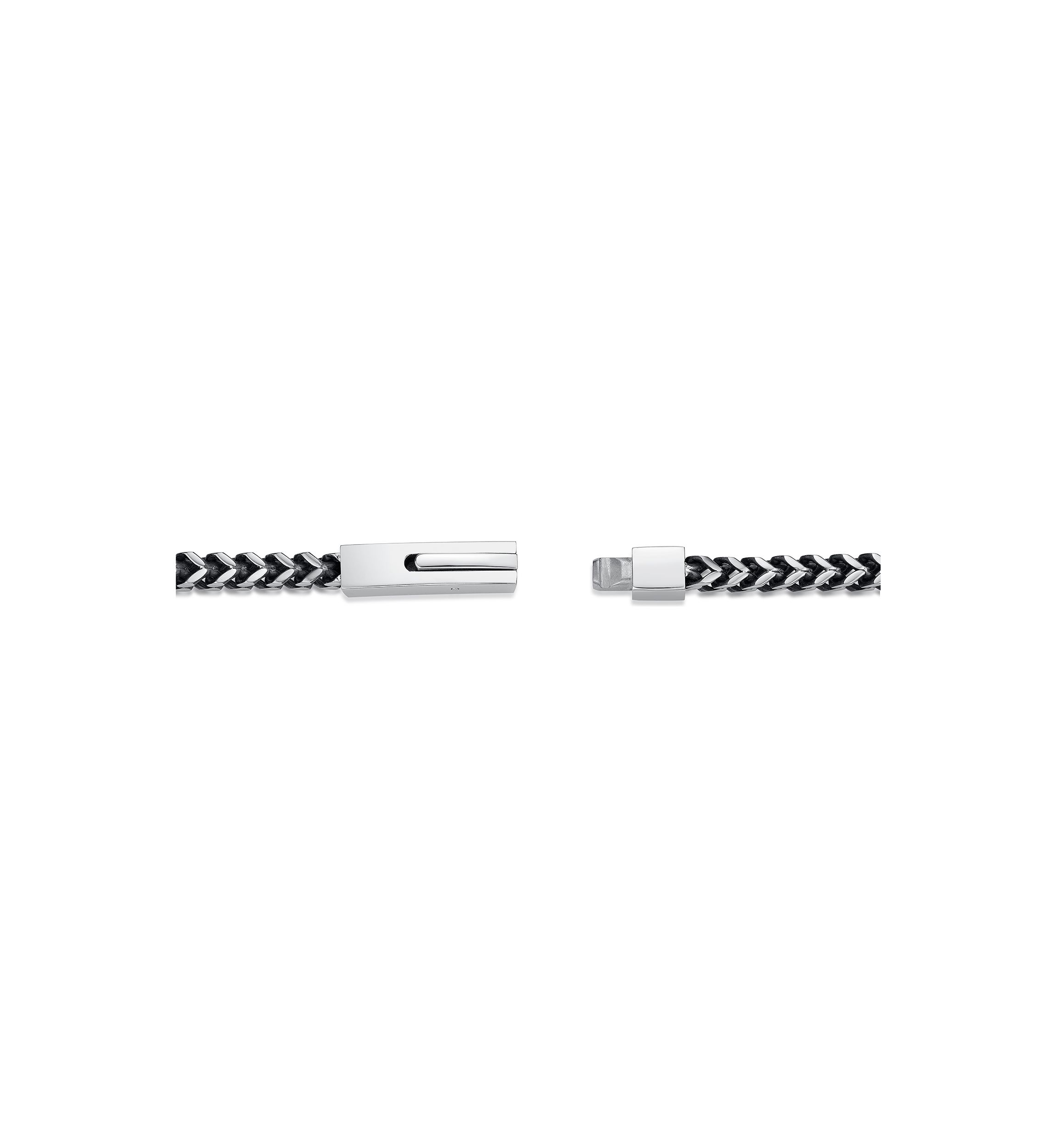 Stainless Steel 4 Millimeter Foxtail Chain Necklace with Push Lock, 22 Inch