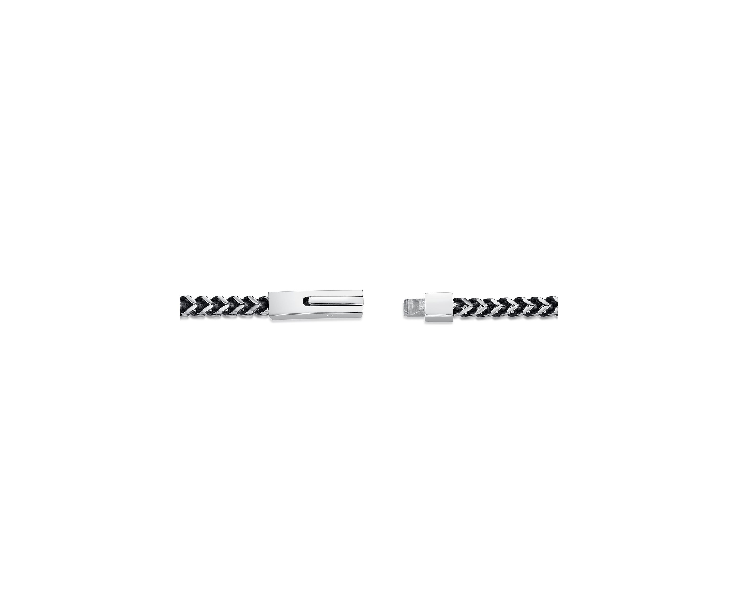 Stainless Steel 4 Millimeter Foxtail Chain Necklace with Push Lock, 22 Inch