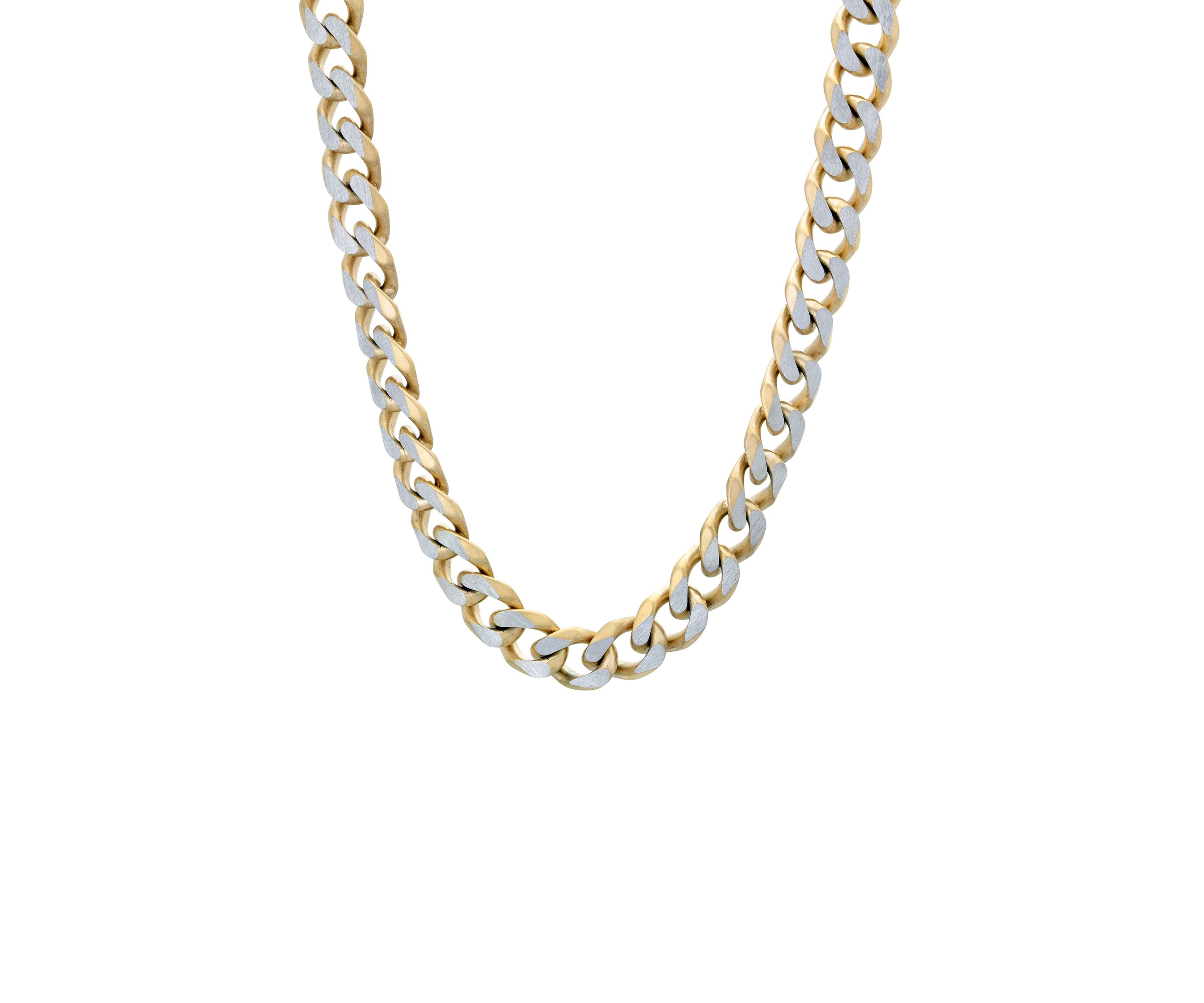 Stainless Steel Curb Chain Necklace with Double Extension Lock