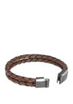 Stainless Barce Brown Leather with Magnetic Clasp