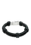 Stainless Steel and Leather Bracelet with USB Functionality