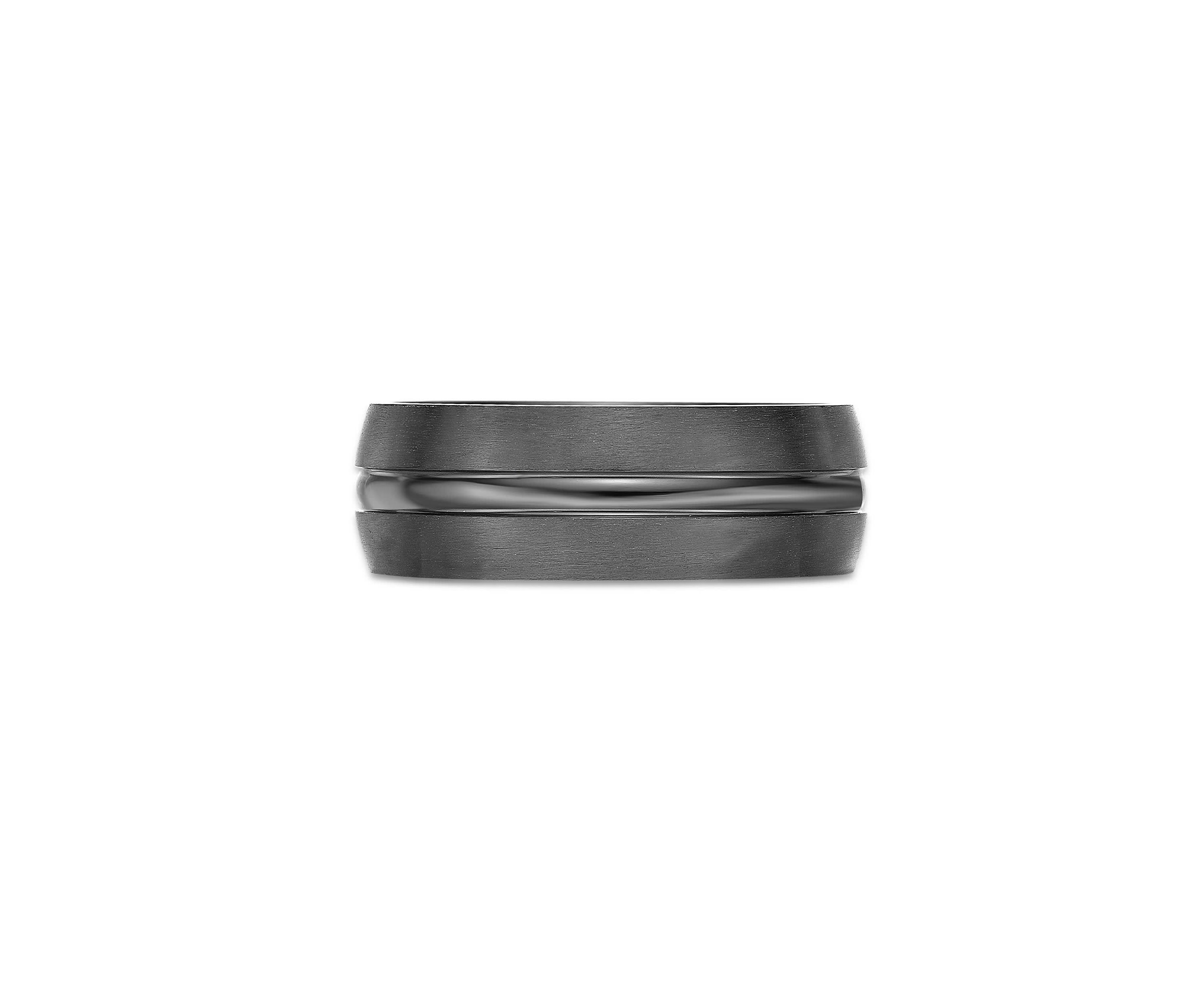 Black Zirconium Ring - 8MM
