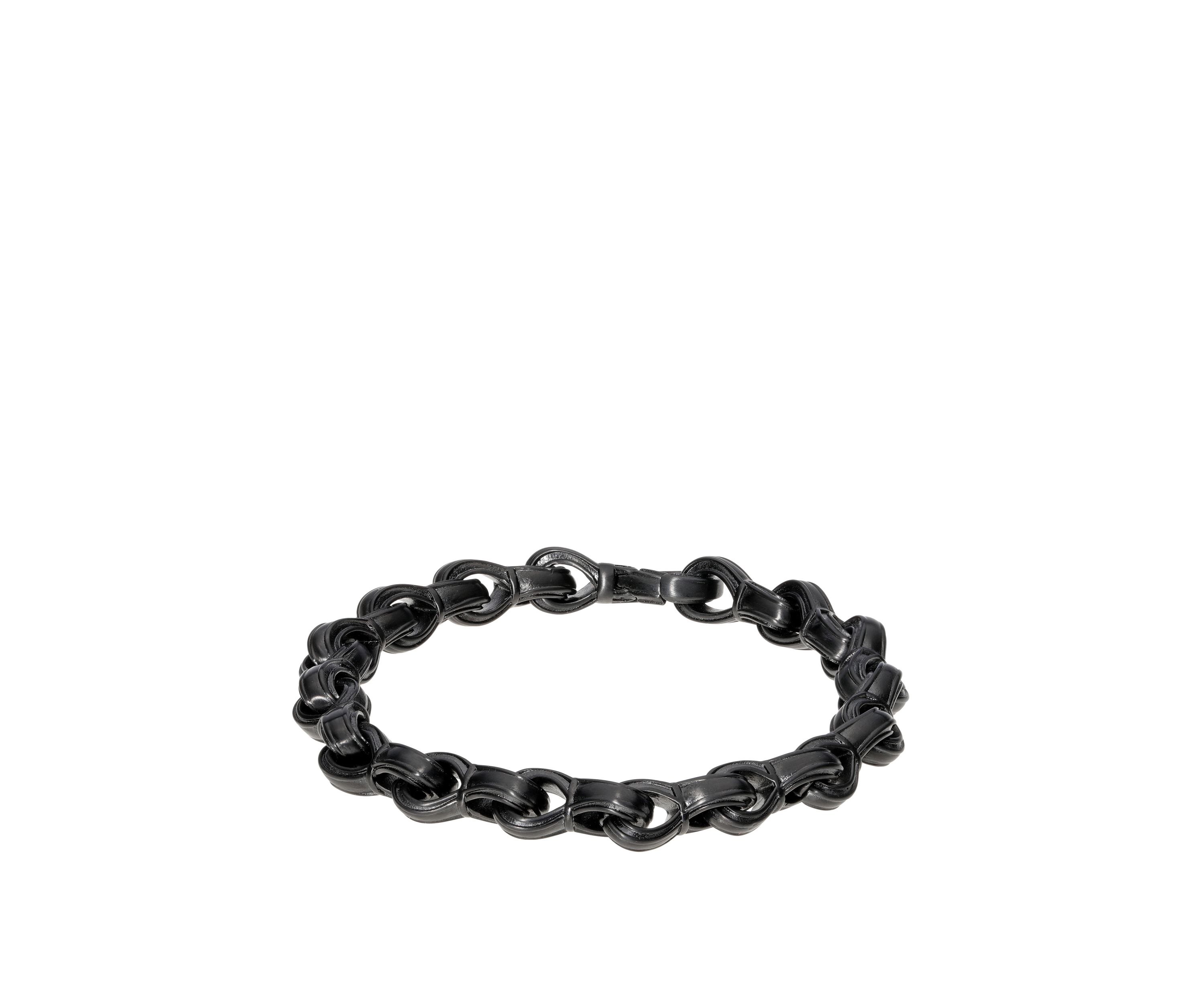 Stainless Steel Bracelet with Matte Black IP