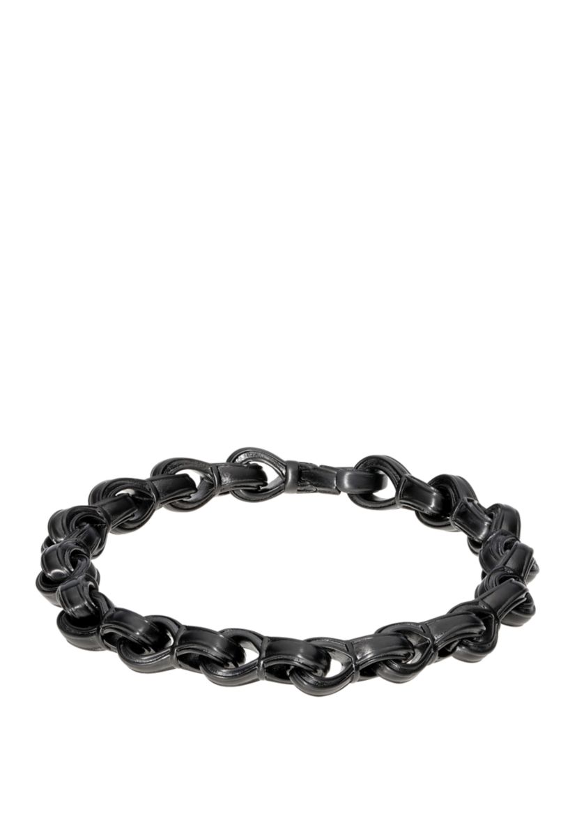 Stainless Steel Bracelet with Matte Black IP