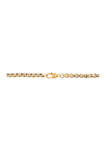 Stainless Steel 5 Millimeter Round Box Chain Bracelet with Two Tone Gold Tone Ion Plating, 8.5 Inch