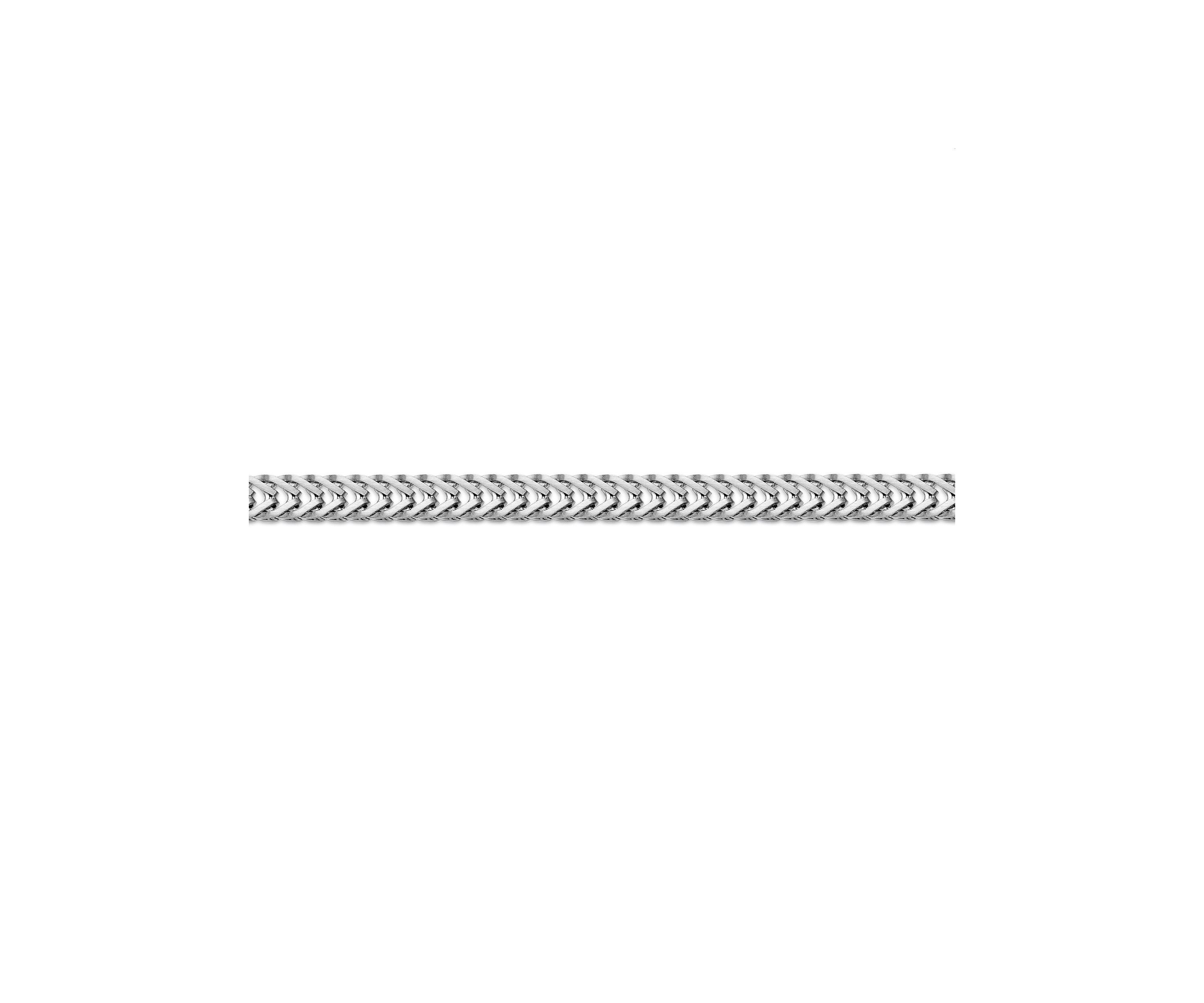 Stainless Steel 6MM Herringbone Chain Necklace, 18" Length